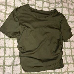Olive Green Women's Crop Top